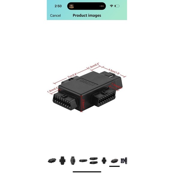 iKKEGOL Pocket OBD2 OBDII Full 16 Pin Male to 3 Female 1 to 3 OBD Cable Splitter - Picture 6 of 12